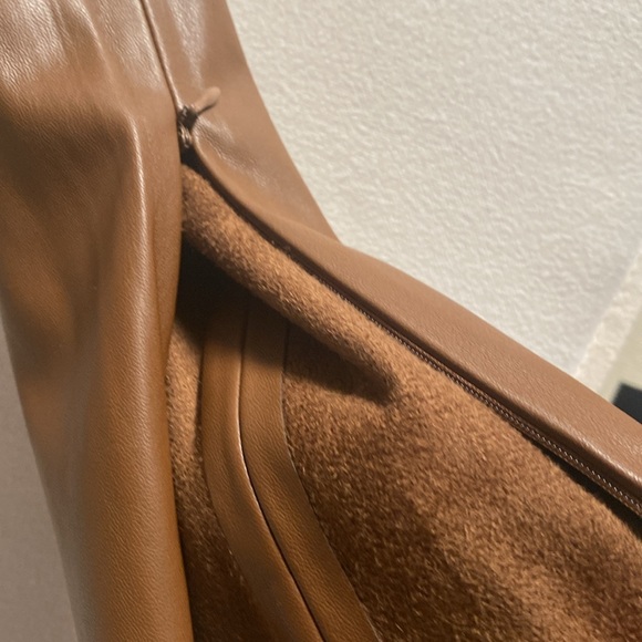 Zara faux brown leather pants - Picture 9 of 12